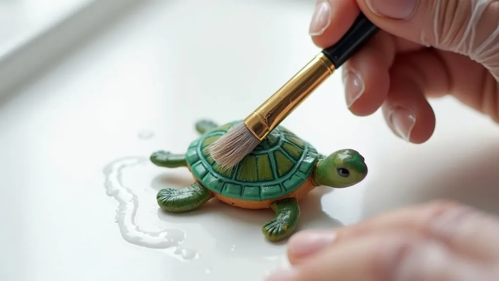 apply clear glaze seal