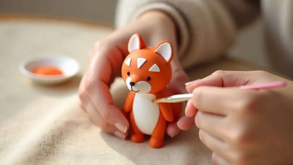 apply facial markings carefully