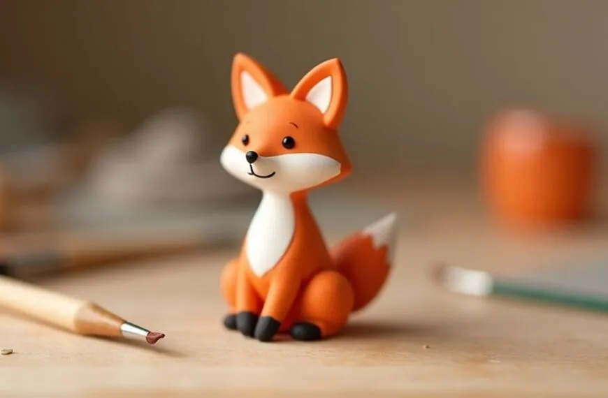artistic fox collectible statue