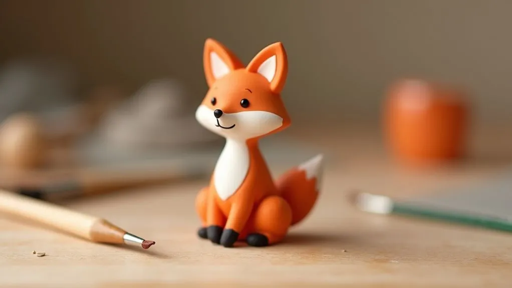 artistic fox collectible statue