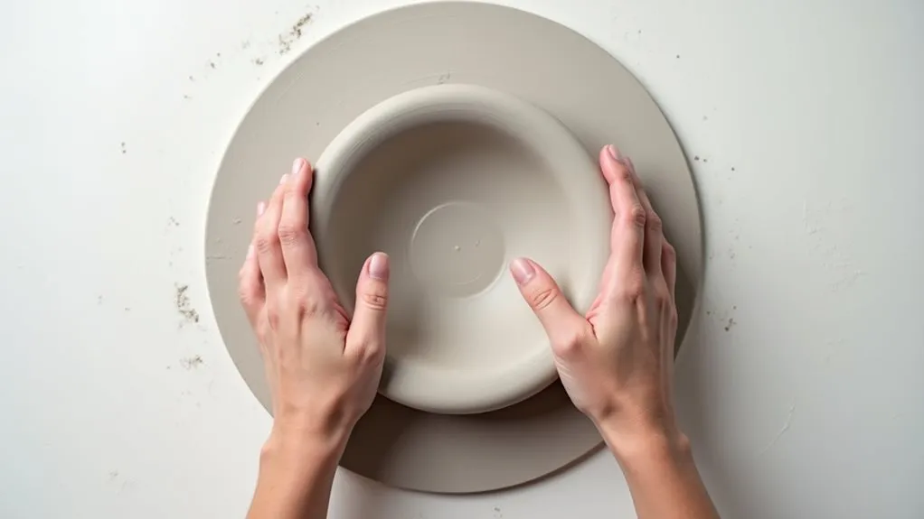 bowl center indentation creation