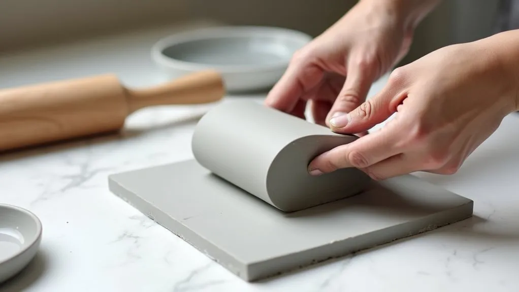 construct cylindrical pot walls