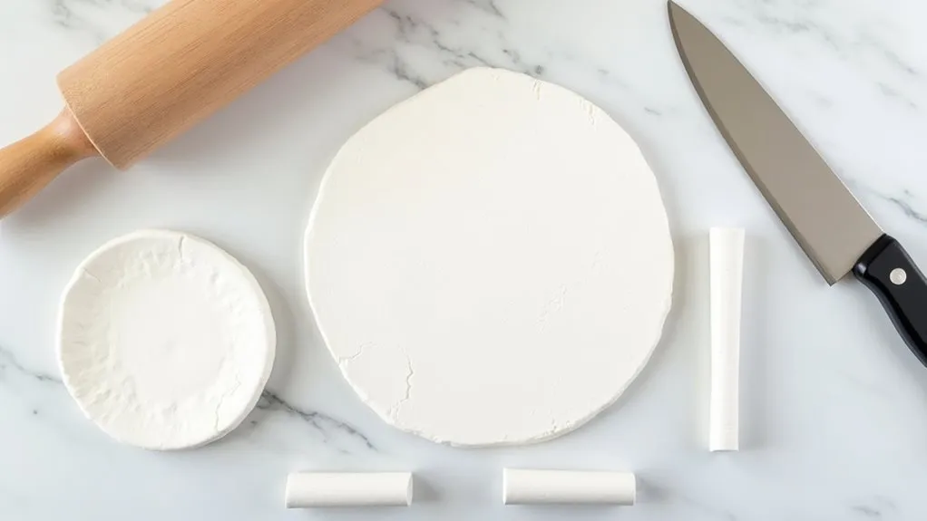 cut and shape pot pieces