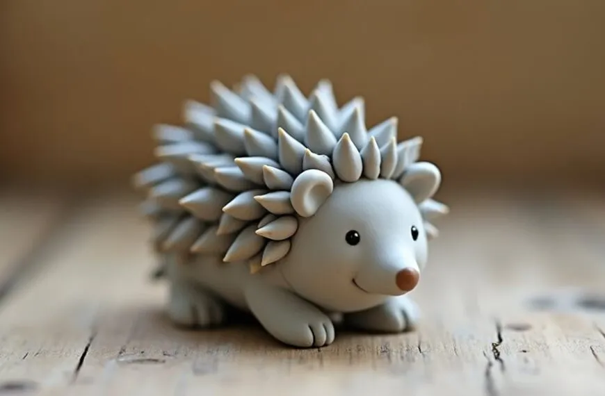 cute hedgehog decorative statue