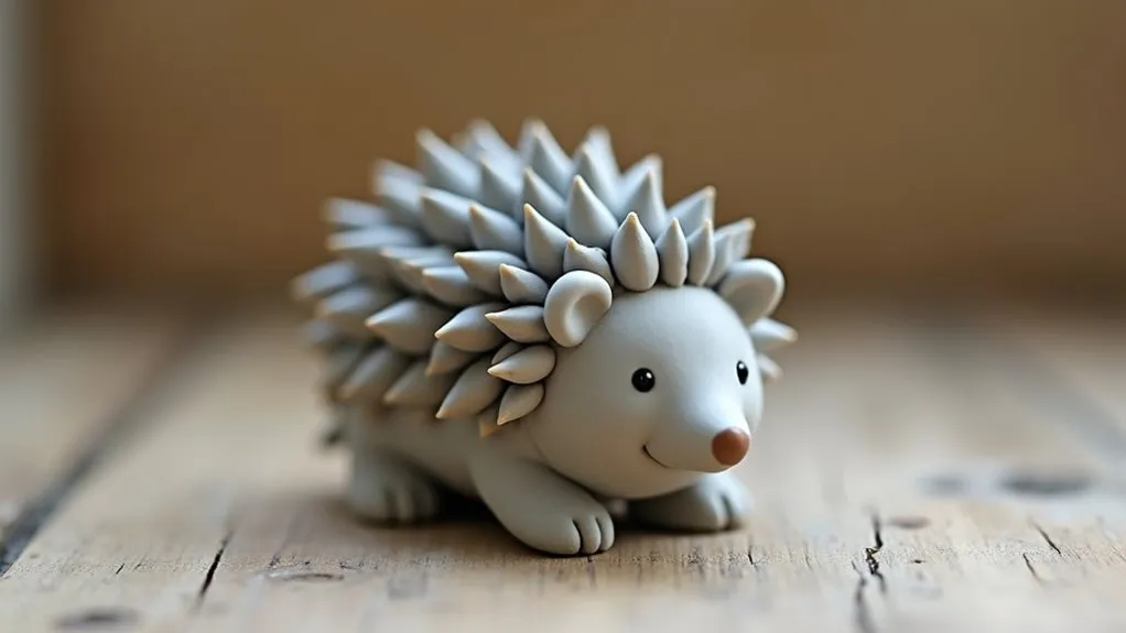 cute hedgehog decorative statue