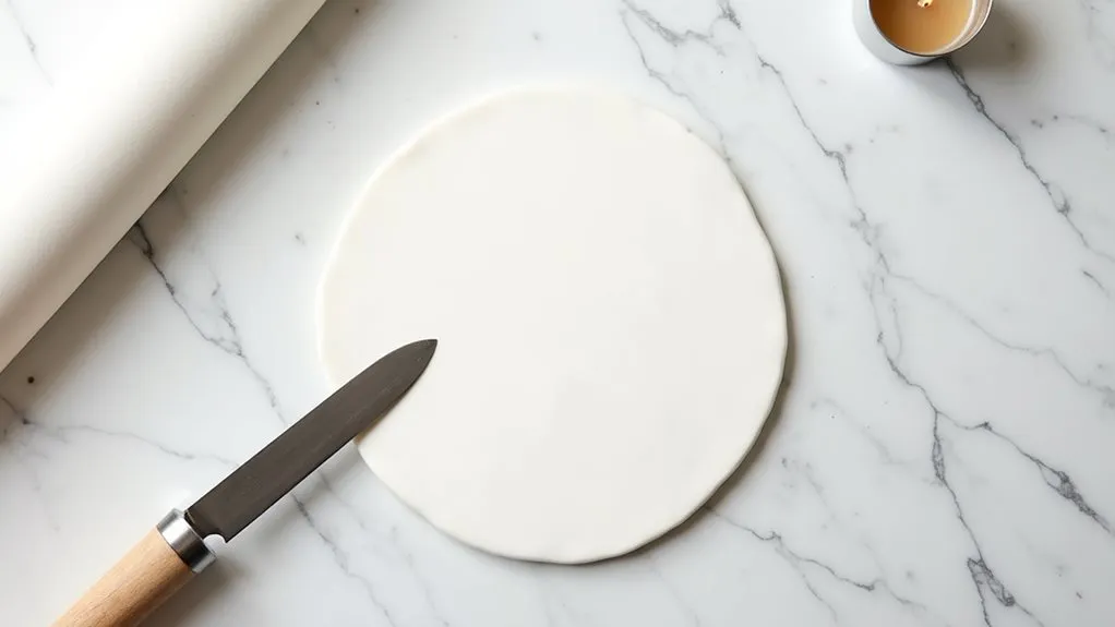 cutting base from clay