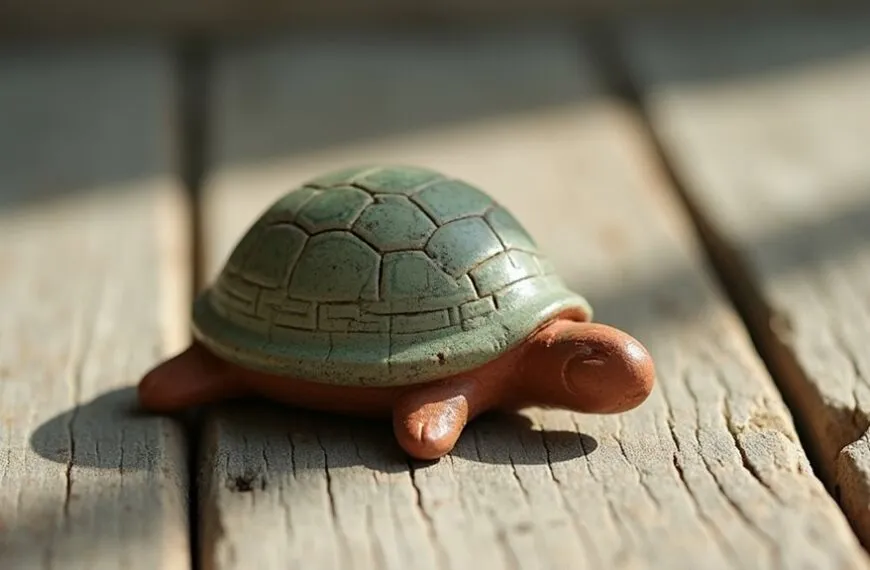 decorative turtle sculpture piece