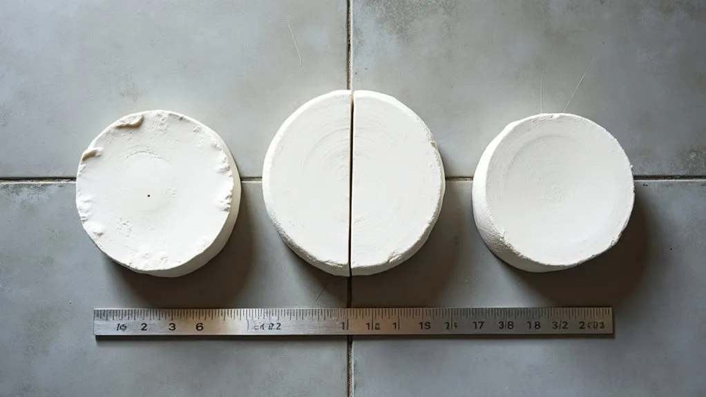 divide clay into pieces