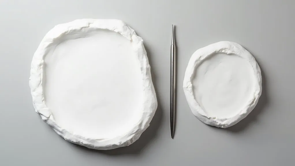 divide clay into portions