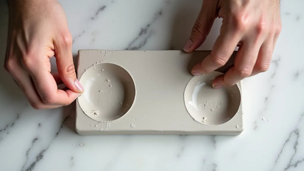 drill holes and edges