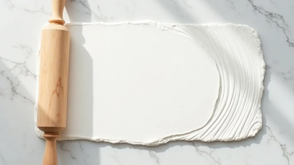 flatten the clay evenly