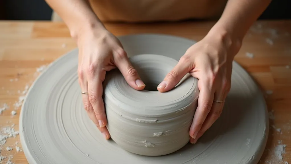 knead clay for flexibility