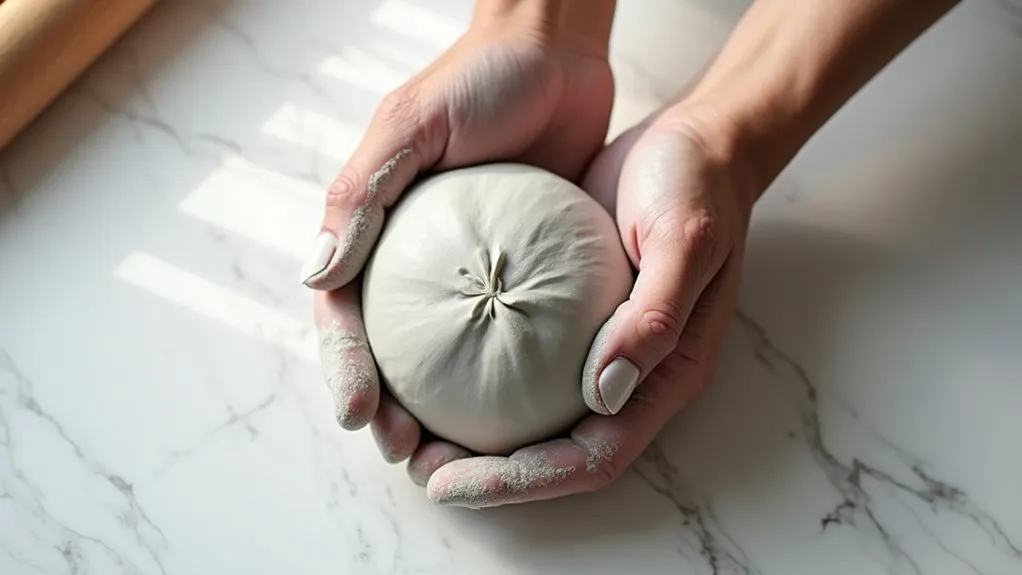 knead clay until soft