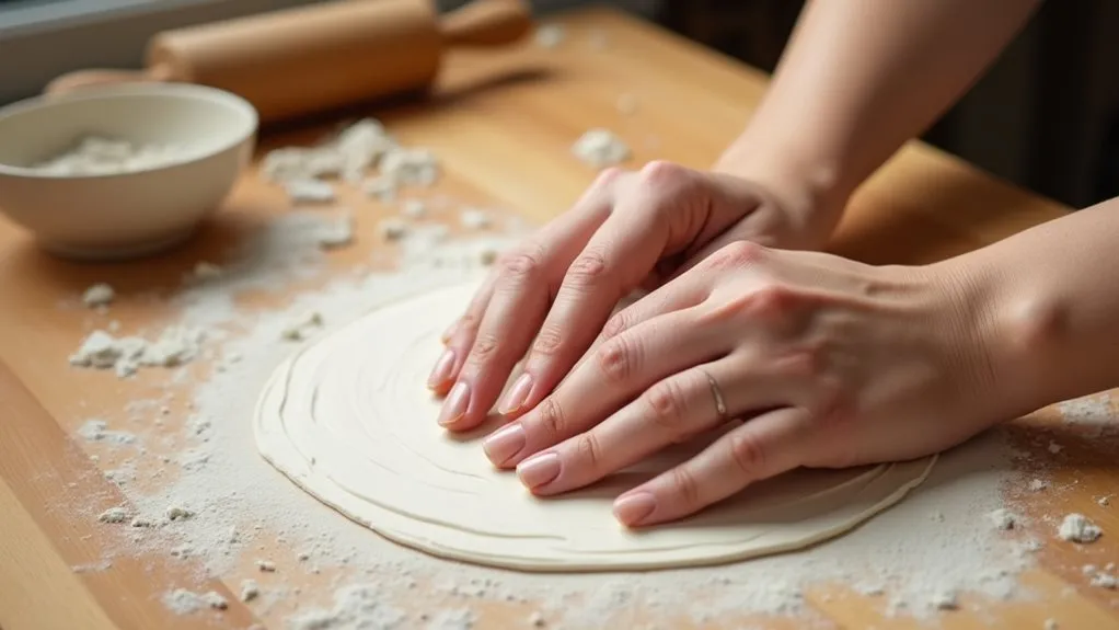 knead clay until soft