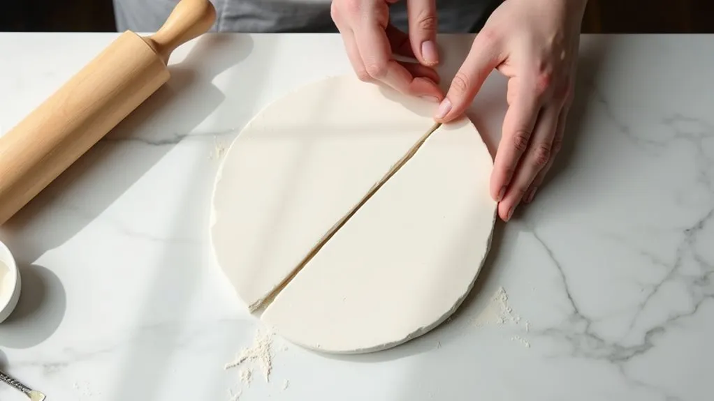 mold clay into design