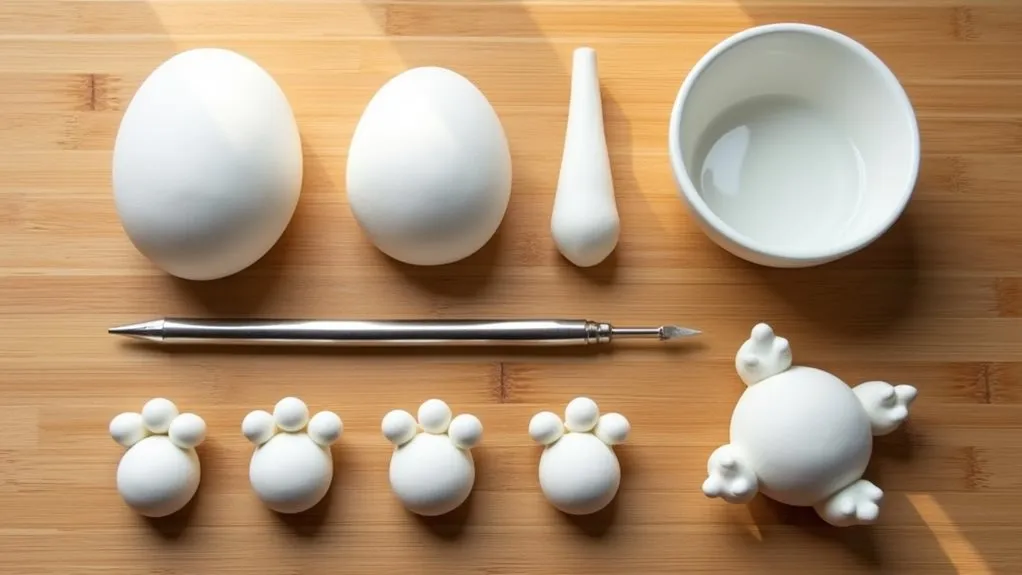 mold clay into shapes