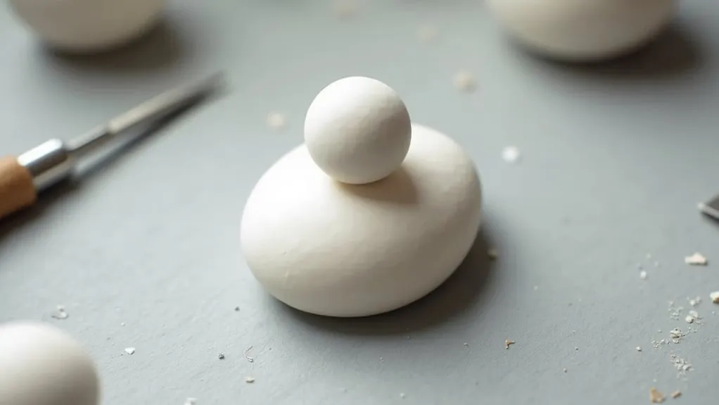 mold primary clay shapes