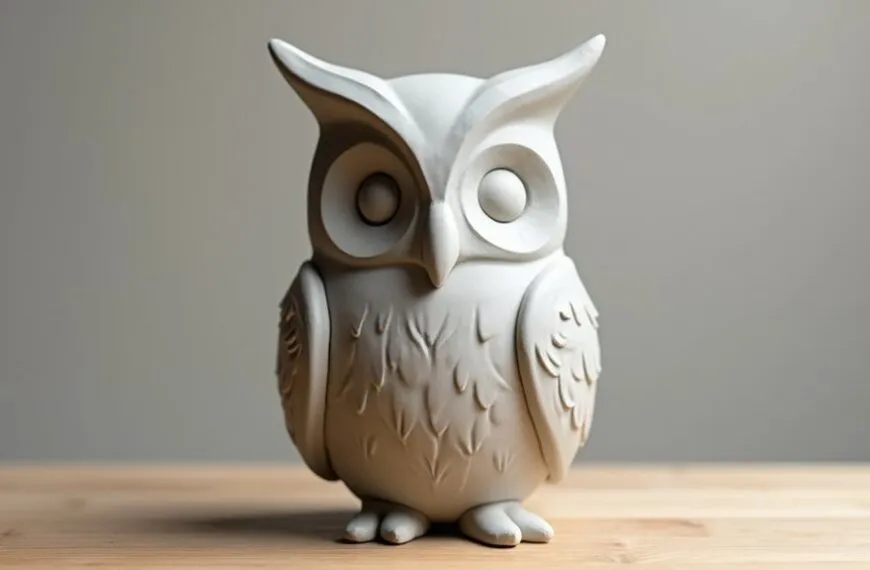 owl shaped artistic representation