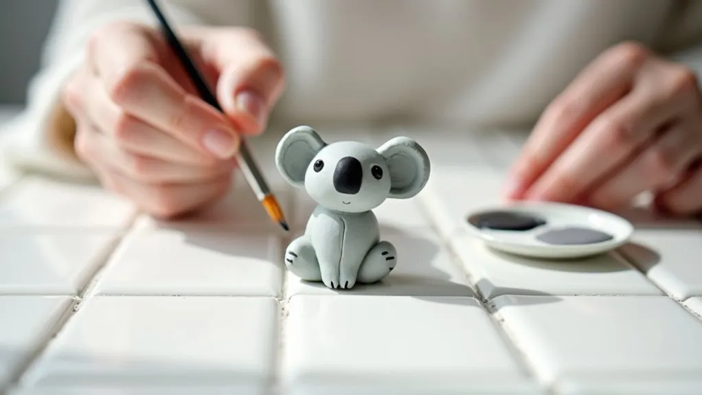 paint in gray and black