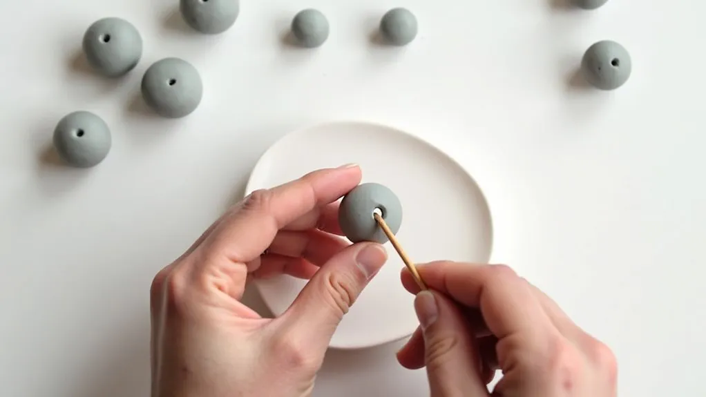 pierce holes in beads