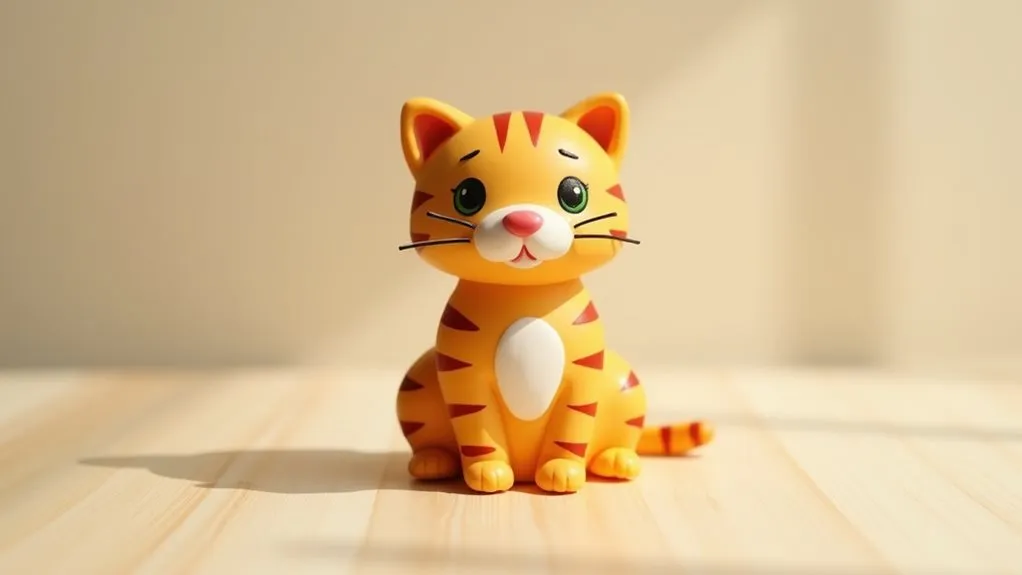 plump striped feline companion