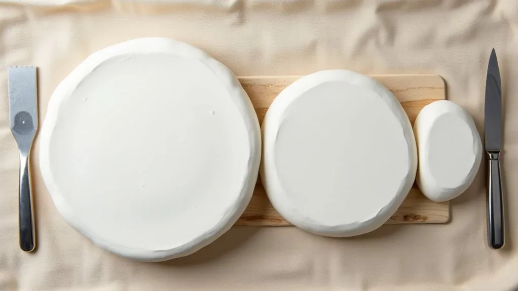 portion the clay evenly