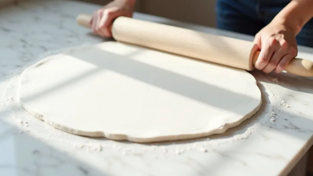 roll clay to uniformity