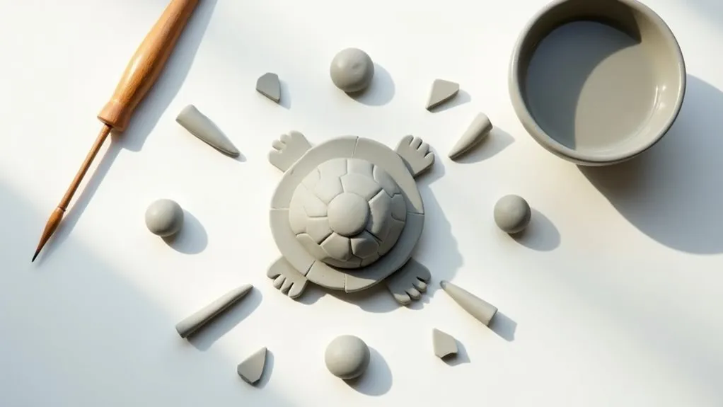 separate and shape clay