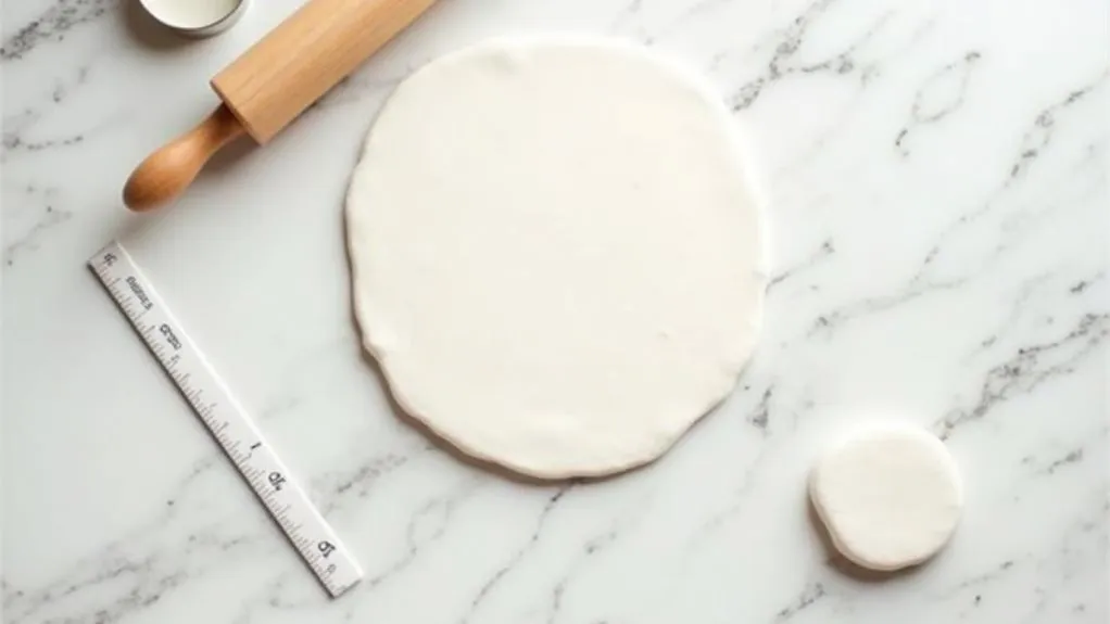 shape clay into circles