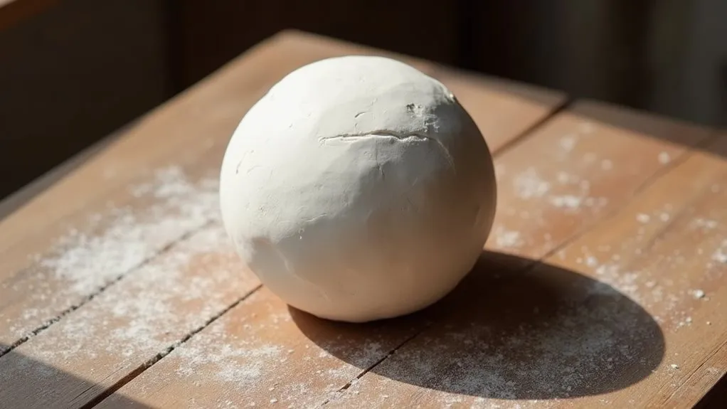 shape clay into sphere