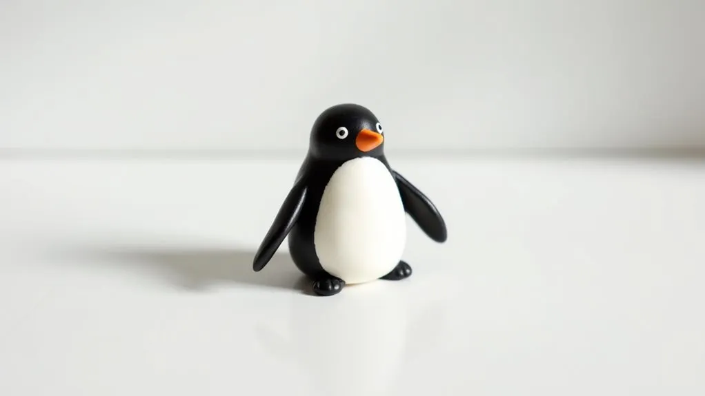 small penguin figurine design