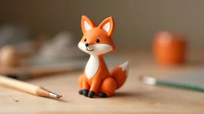 artistic fox collectible statue