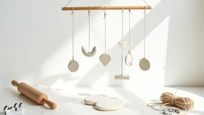 creative clay hanging decorations